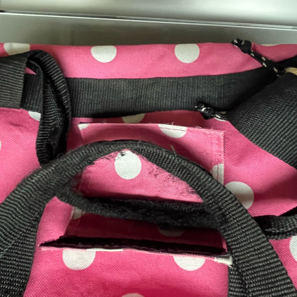 Pink Polka Dot Rockland Tote Bag - Picture 8 of 14
